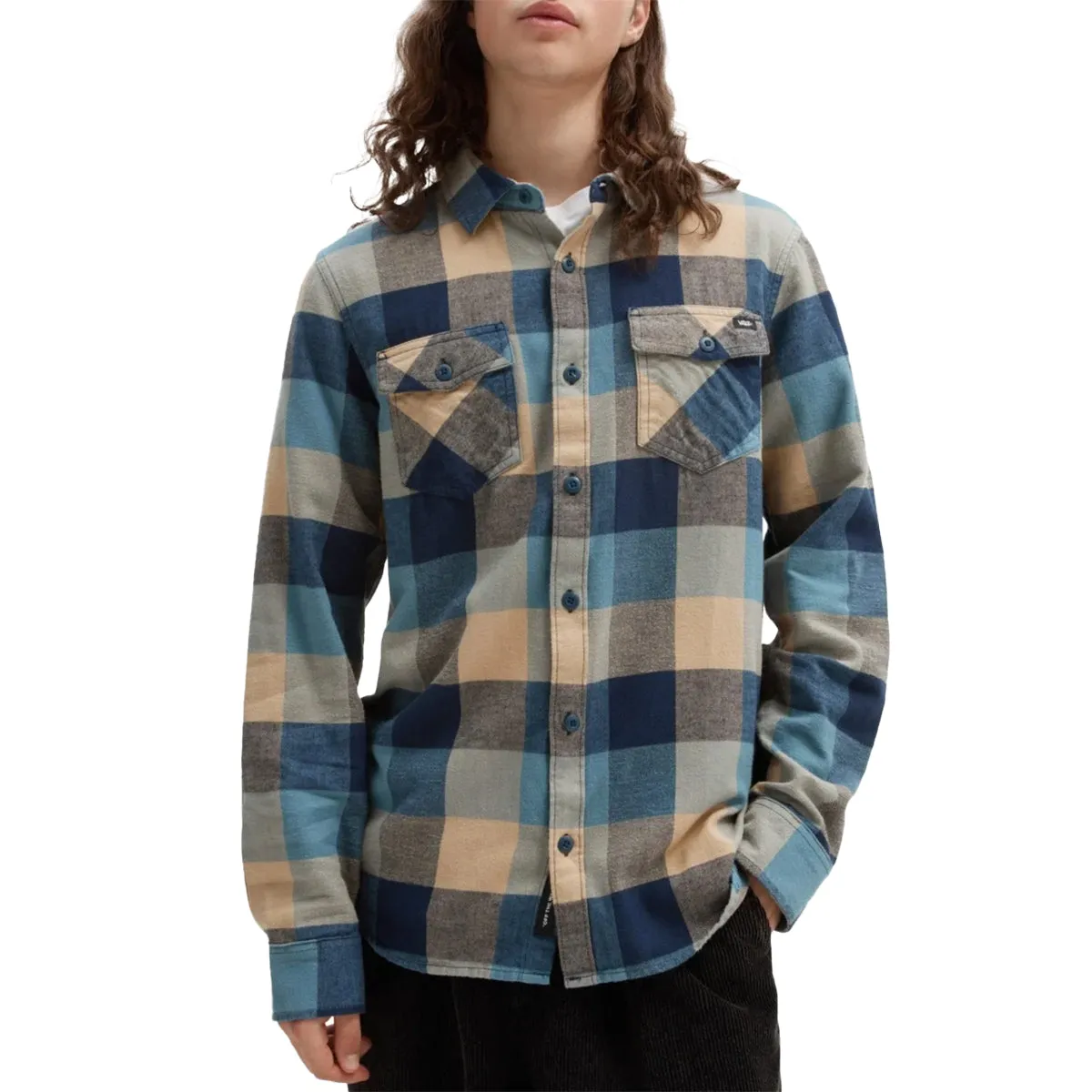 Vans Box Long Sleeve Button-Up Flannel Shirt