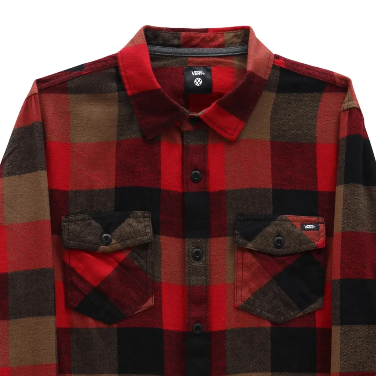 Vans Box Long Sleeve Button-Up Flannel Shirt