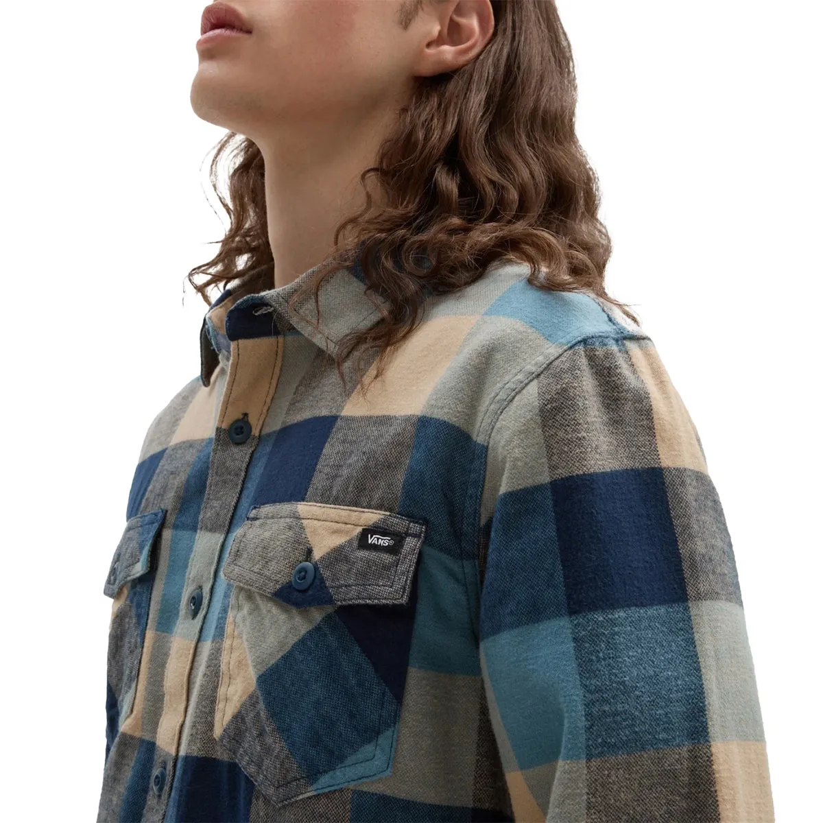 Vans Box Long Sleeve Button-Up Flannel Shirt