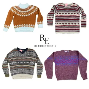 Vintage knitted Funky Coloured Sweaters (SR-005)