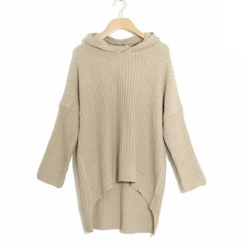 Women Irregular Long Loose Knitted Sweaters