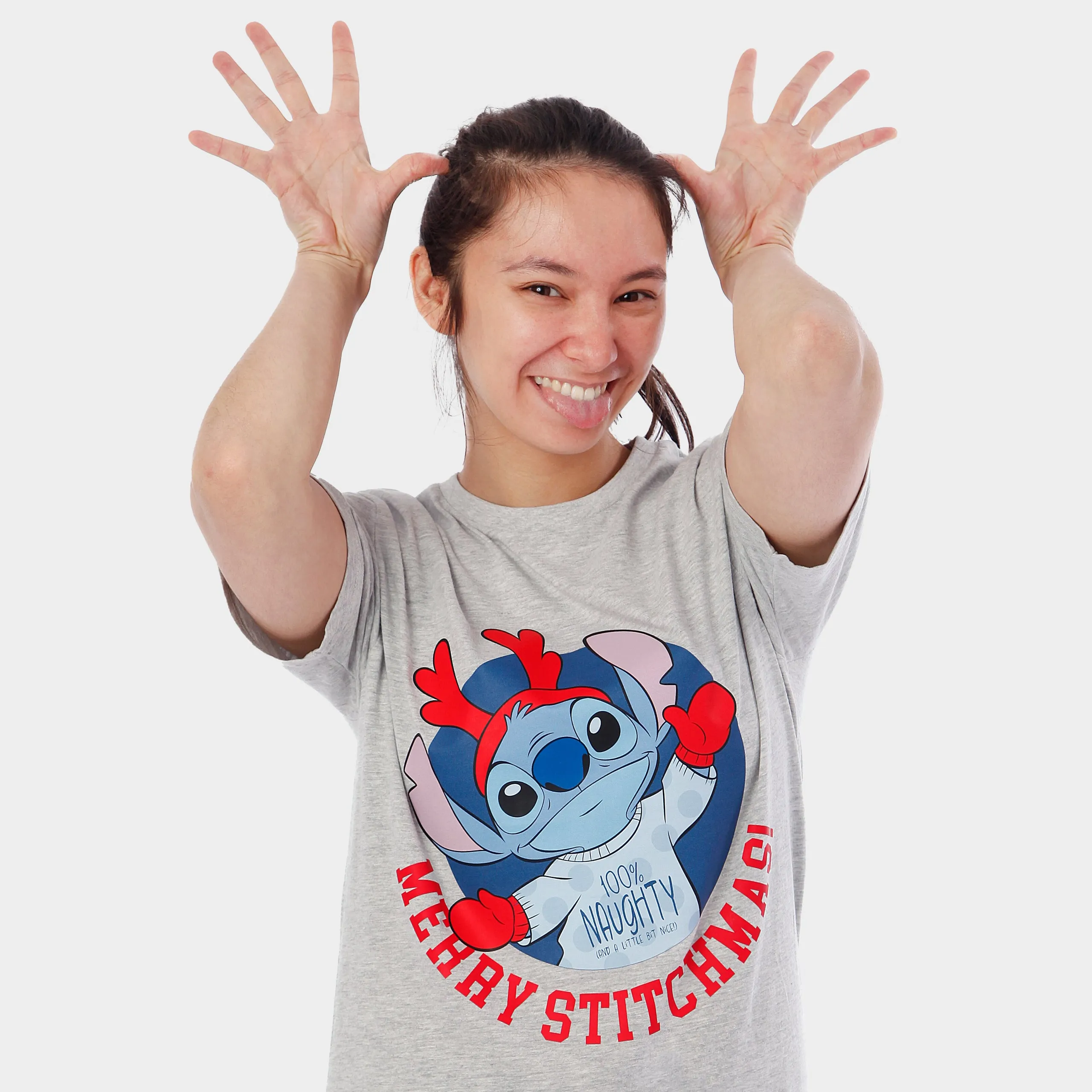 Womens Lilo and Stitch Christmas Pyjamas