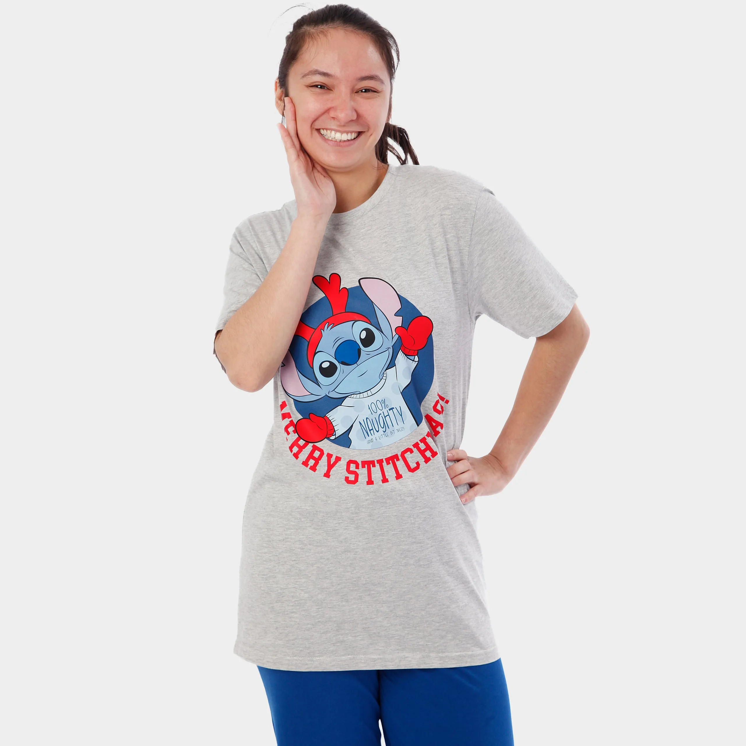 Womens Lilo and Stitch Christmas Pyjamas