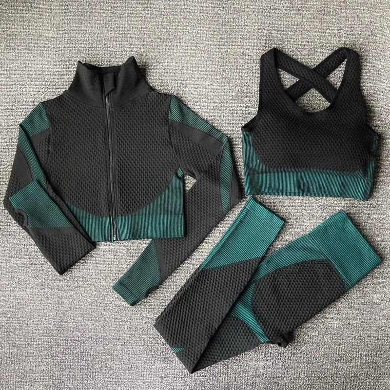 Women's Zipper Long Sleeve Sportswear Set